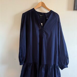 Banana Republic Dark Blue Long Sleeve Dress